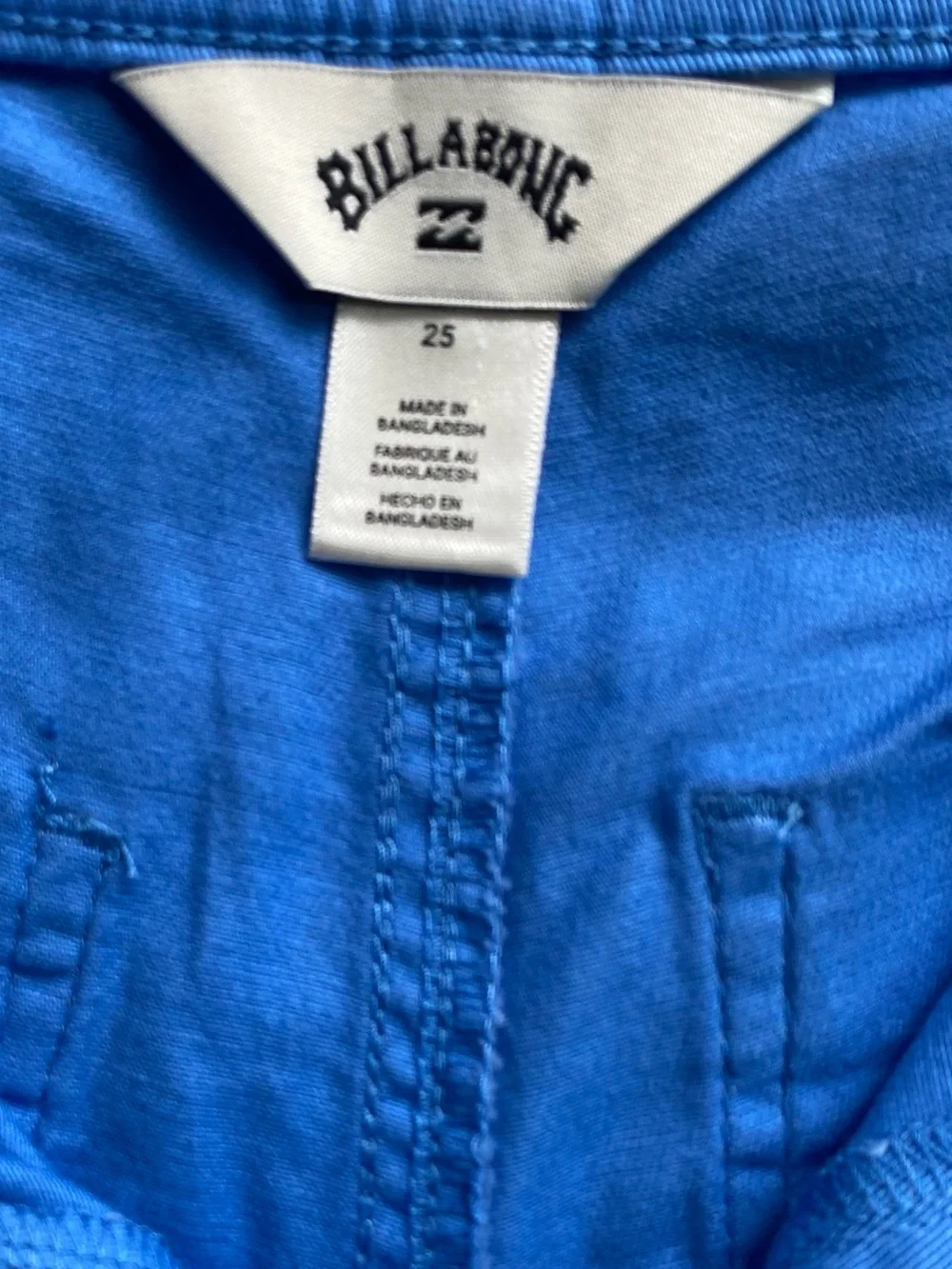 Billabong Blue High-Rise Cotton Shorts